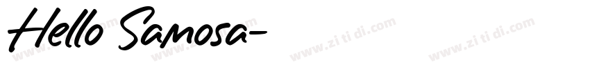 Hello Samosa字体转换